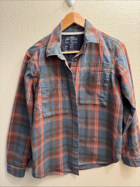 REI  Plaid Shirt in Navy and Rust